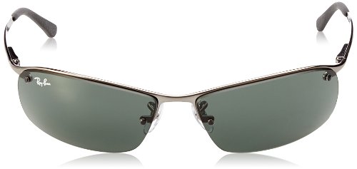 Ray Ban Lunettes De Soleil Mixte Carrees - Categorie 3 - Monture Metal - Verres Polycarbonate