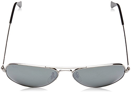 Ray Ban Rb3025 Lunettes De Soleil Homme - Pilote Argent - Possibilité De Verres Correcteurs - Adaptable à La Vue