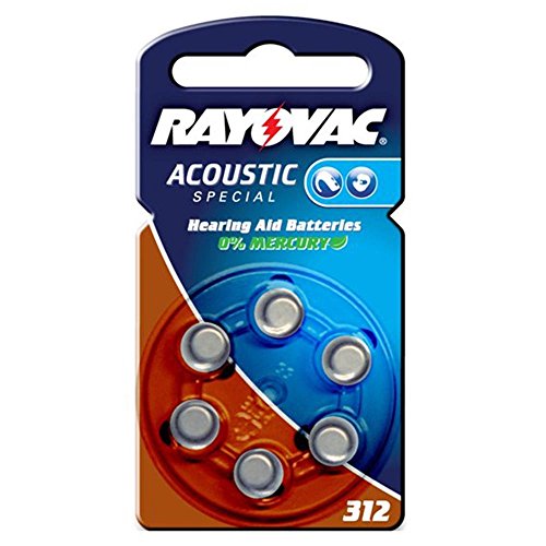 RAYOVAC Pile V312A Acoustique x6