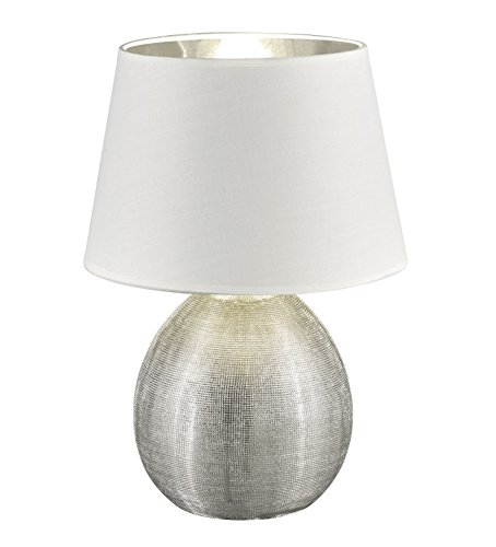 Lampe De Table Design En Ceramique Et Tissu Luxor