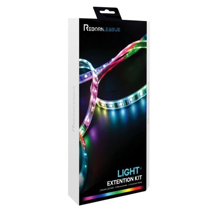 Kit Led Rgb 2 Bandes + Telecommande + Connecteur Molex