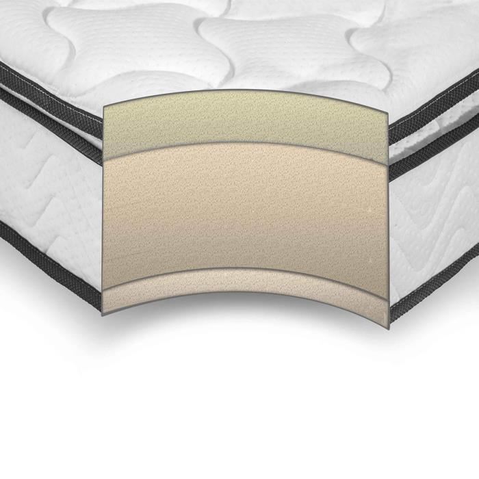 Reca Bedding Matelas Sultan 180x200 Cm Memoire De Forme Equilibre 22 Cm 50kgm3 2 Personnes