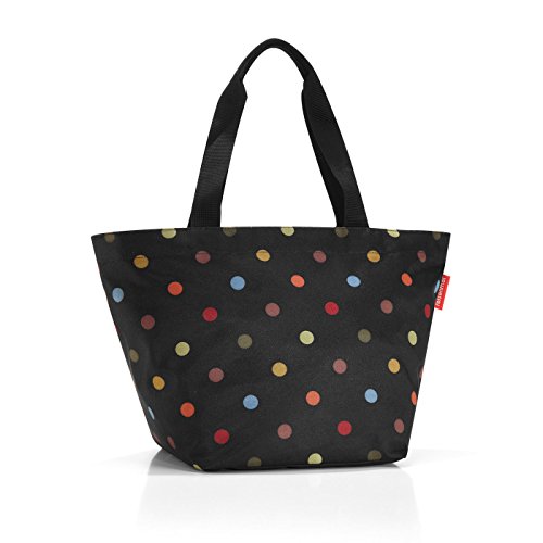 Sac De Shopping - Reisenthel - Pois Multicolores - Mixte - A4 Compatible - Noir