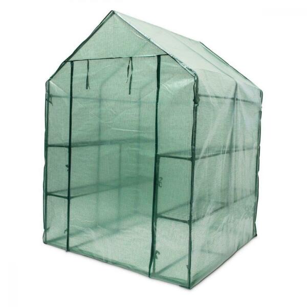 Serre De Jardin - Relaxdays - 10018889 - Protection Pluie, Vent, Froid - 8 Etageres - Facile A Monter