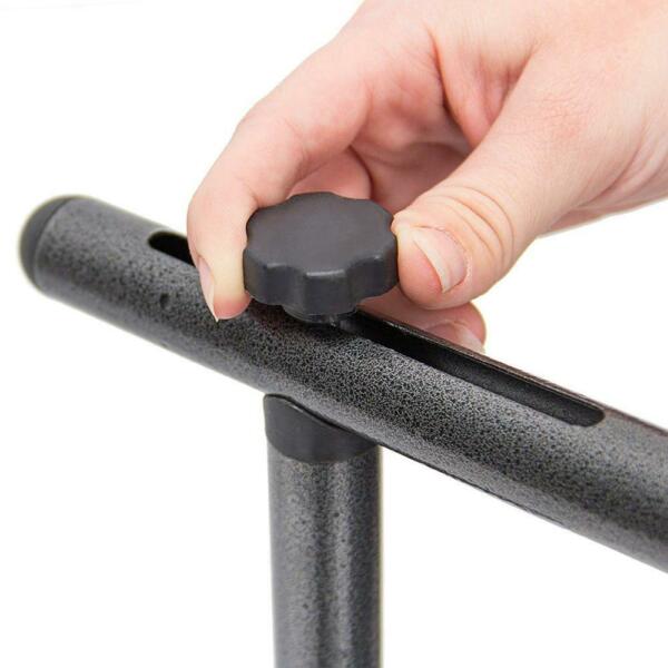 Table De Balcon - Relaxdays - Bastian - Pliable - Rotin - Metal Noir