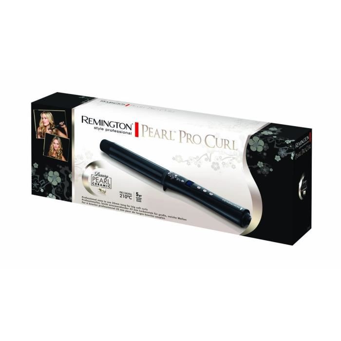 Remington Ci9532 Fer A Boucler Boucleur Xl 32mm Pearl Advanced Ceramic Avec Eclats De Perles Cheveux Brillants