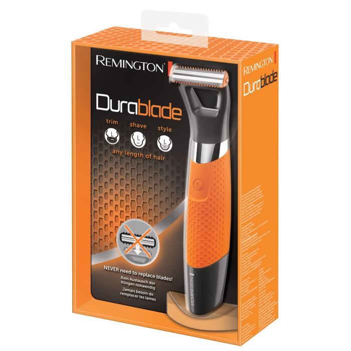 Tondeuse Barbe Durablade Etanche Remington Mb050 4 Guides De Coupe Batterie Lithium