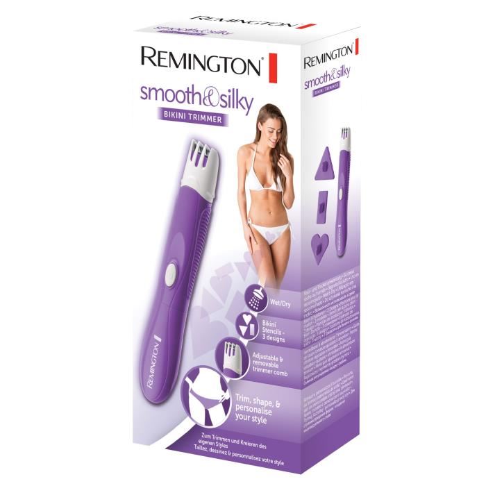 Remington Tondeuse Bikini Avec Pochoirs Smooth & Silky Wpg4010c