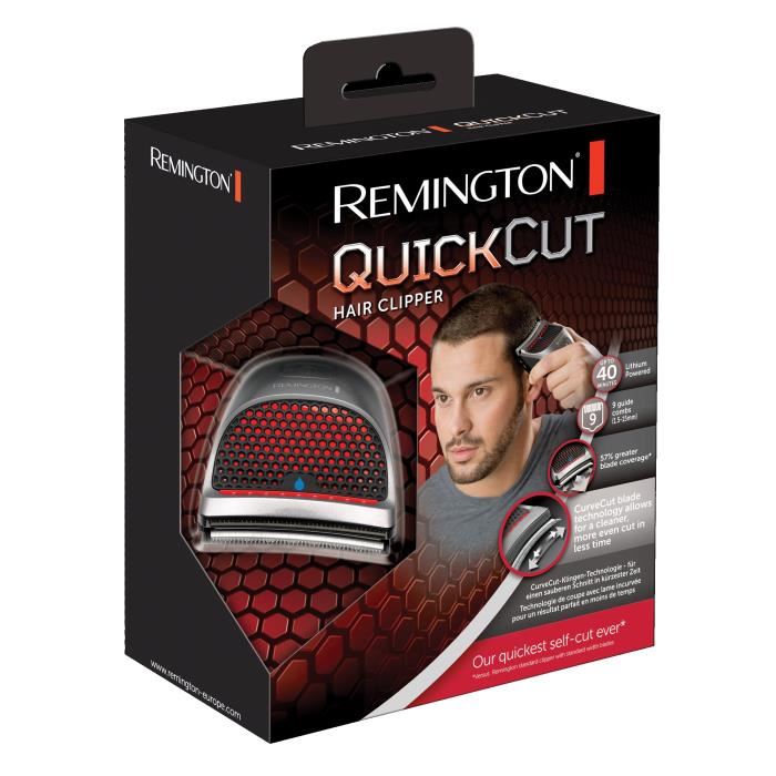 Remington Hc4250 Tondeuse Cheveux Quickcut Etanche Lame Incurvee Acier Inoxydable Design Ergonomique Exclusif Batterie Lithium