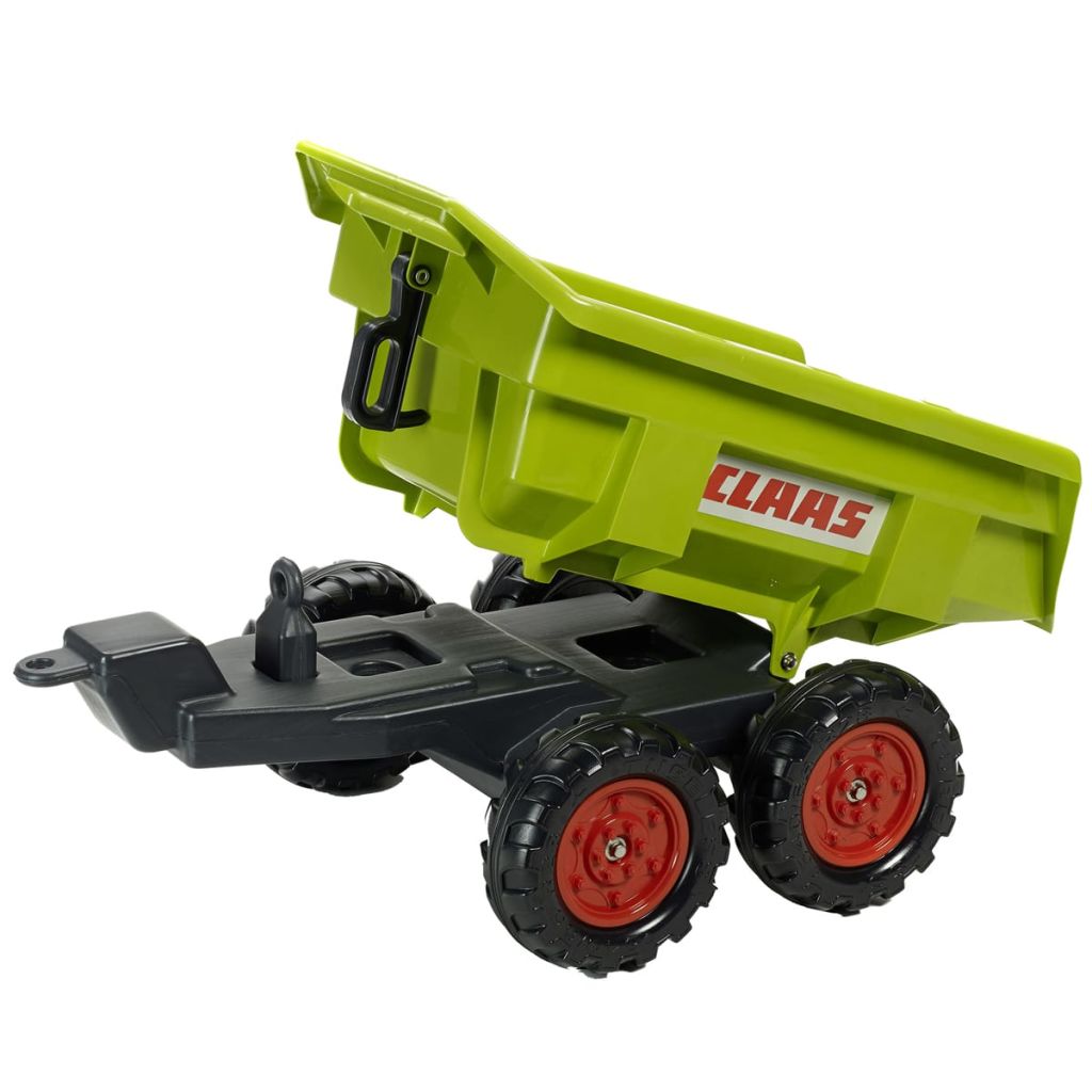 Remorque Basculante Claas - Falk - Vert - Adaptable Avec Les Tracteurs Falk 3-7 Ans - 100% Fabrique En France