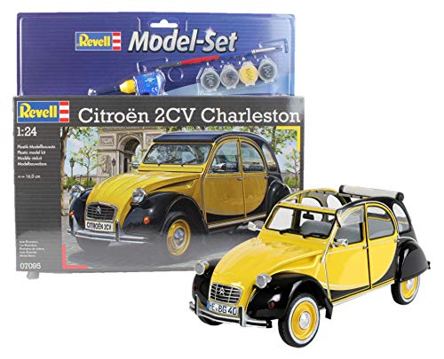 Revell Model Set Citroen 2cv Maquette A Construire, A Coller Et A Peindre, Avec Accessoires