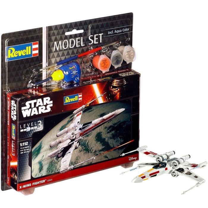 Maquette - Revell - Model Set - Star Wars - X-wing Fighter - Avec Colle Peintures Et Accessoires