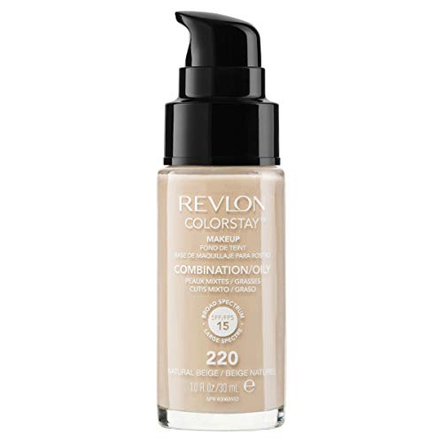 Maquillage, 220 - Natural Beige, Peaux Mixtes A Grasses - 30ml - Colorstay - Naturel, Revlon Make-up, Femme