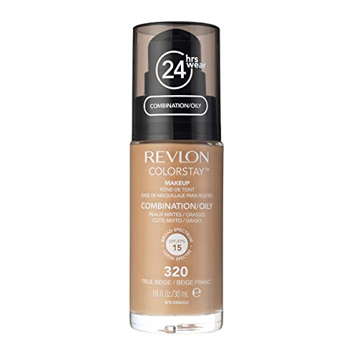 Revlon Cosmetics Colorstaya¢ Spf 15 Fond De Teint Matifiant Longue Tenue Pour Peaux Grasses Et Mixtes Teinte 320 True Beige 30 Ml