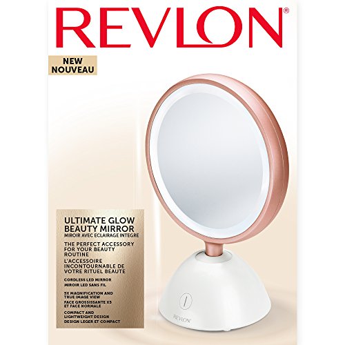 Miroir Cosmetique Revlon Blanc Rvmr9029uke Fonctionnement Sans Fil Autonomie 8 Hrs