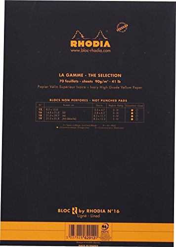 Rhodia 162012c - Bloc-notes Agrafe « L ....