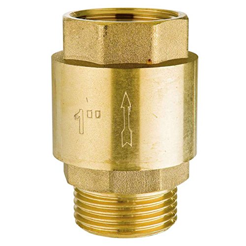 Clapet Anti-retour En Laiton - Provence Outillage - Entree Male / Sortie Femelle - Blanc