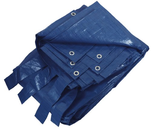 Bache Couverture Rectangulaire - Marque - 6x10m - Bleu - Anti-uv - Filet D'ecoulement