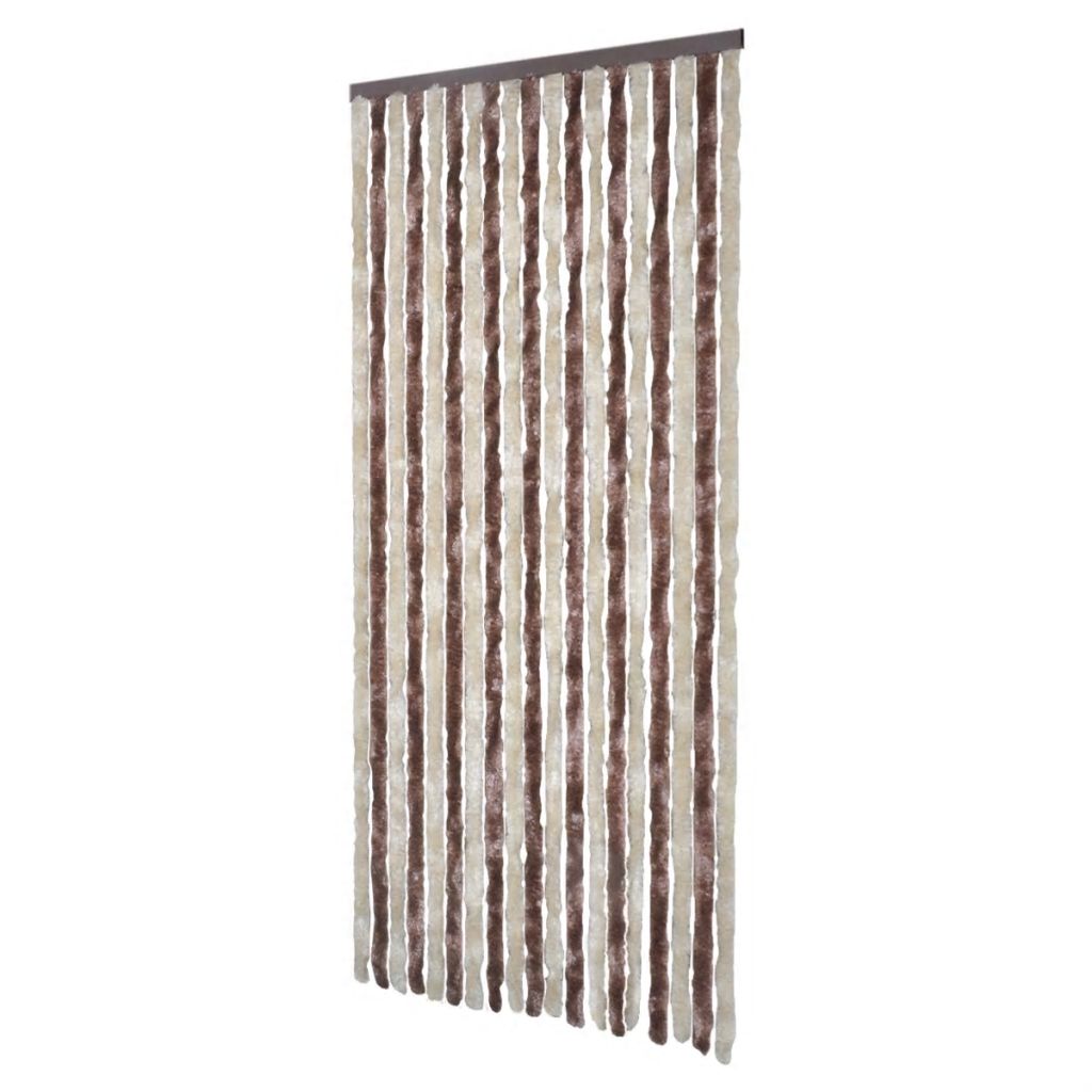 Vidaxl Moustiquaire Beige Et Marron Clair 90x220 Cm Chenille 240571