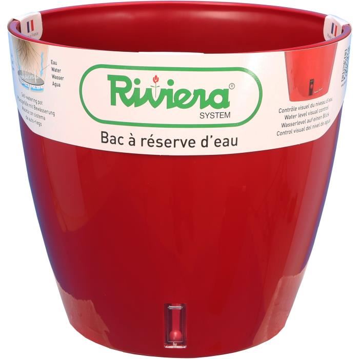 Pot EVA rond diametre 36cm rouge- RIVIERA