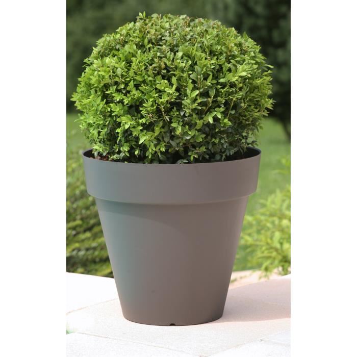 RIVIERA Pot de fleurs Soleilla Rond O 392 x 358 cm Gris paillete