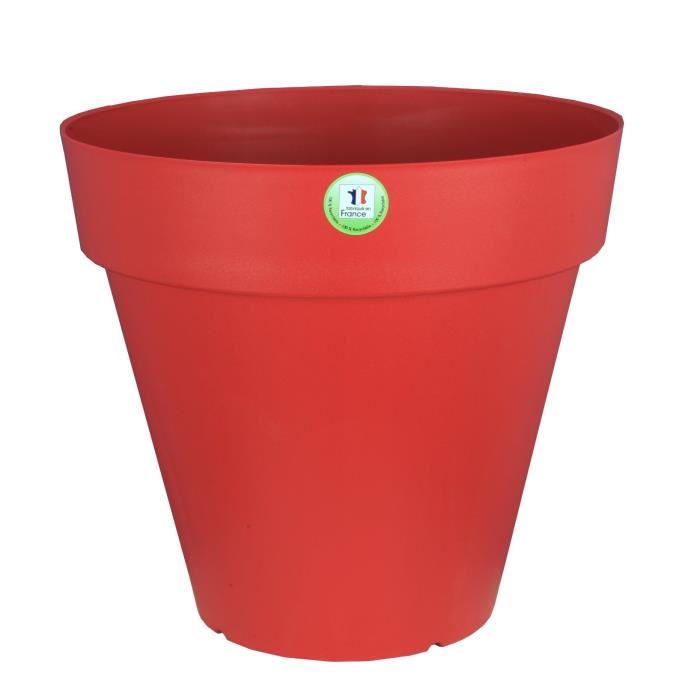 Pot De Fleurs Riviera Soleilla Rond A 60 X 536 Cm Rouge
