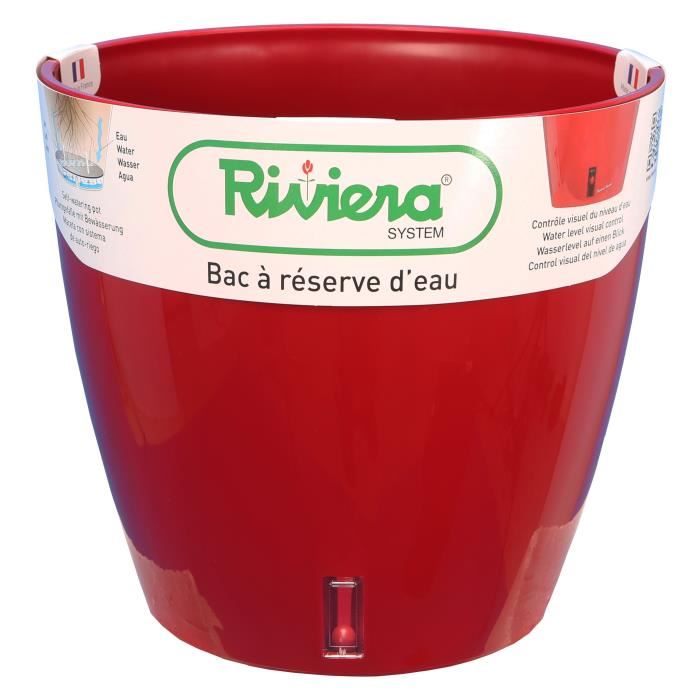 Pot EVA rond diametre 46cm rouge- RIVIERA