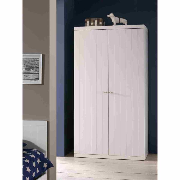 Armoire 2 Portes Laquee Blanche - Robin