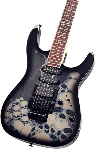 Rocktile Pro Jk150f-Bsk Guitare Electrique Skull