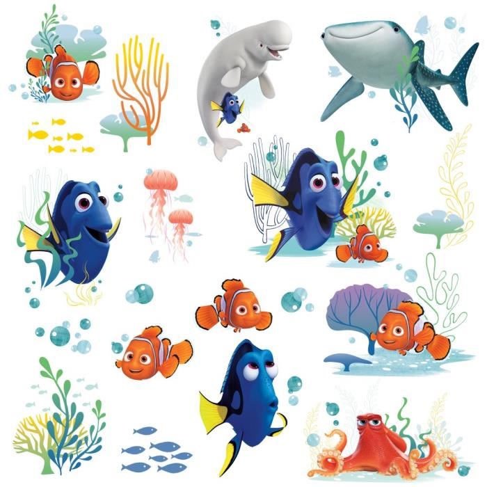 Stickers Repositionnables Le Monde De Dory Film Danimation Disney