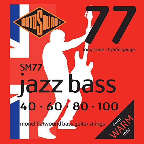 Rotosound Jazz Bass Jeu de cordes pour b...