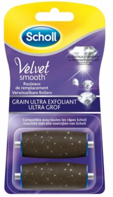 Scholl Velvet Smooth Grain Ultra Exfoliant 2 Rouleaux De Remplacement