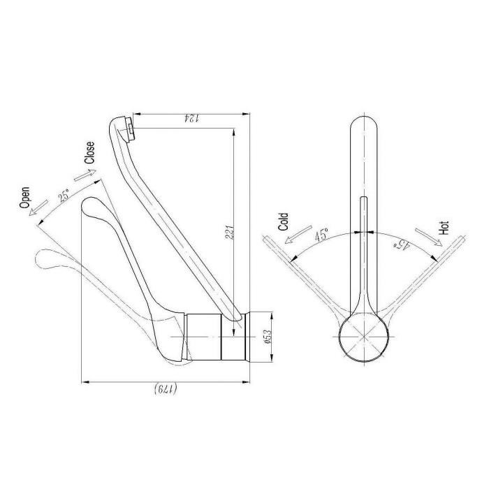 ROUSSEAU Robinet mitigeur de cuisine Edinburgh PMR Sans douchette Chrome