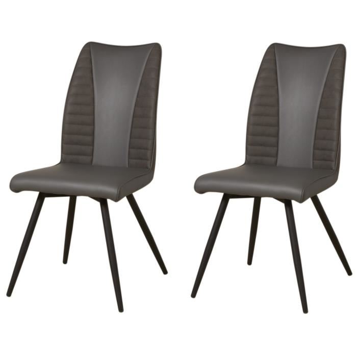 Lot De 2 Chaises Bi-couleur Rouvene