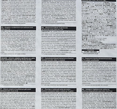 Croquettes Pour Chat - Royal Canin - Feline Sterilised 12+ - 10 A 15 Kg - Senior - Moyen