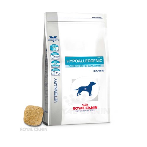 Hypoallergenic Moderate Calorie HME23 - 2 x 7 kg - Royal Canin Veterinary Diet pour chien