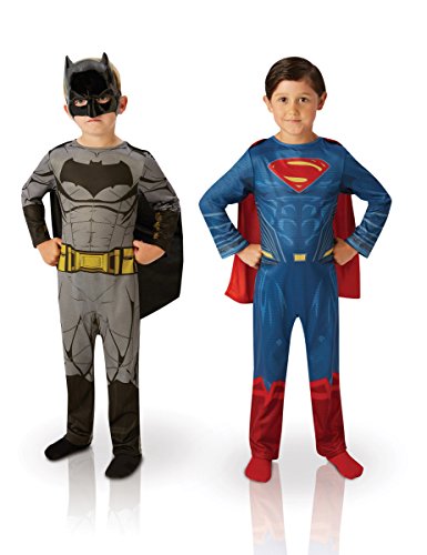Coffret 2 Deguisements - Superman & Batman - Taille M (5-6 Ans)