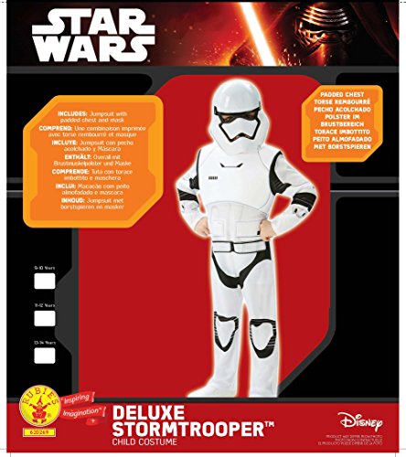 Deguisement Storm Trooper Star Wars Vii Disney Enfant 9 Ans Blanc Licence Star Wars Polyester