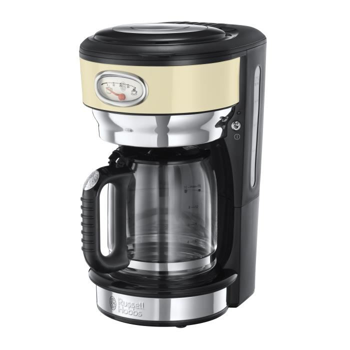 Russell Hobbs Cafetiere Retro Creme Vintage 1000 W 1,25 L