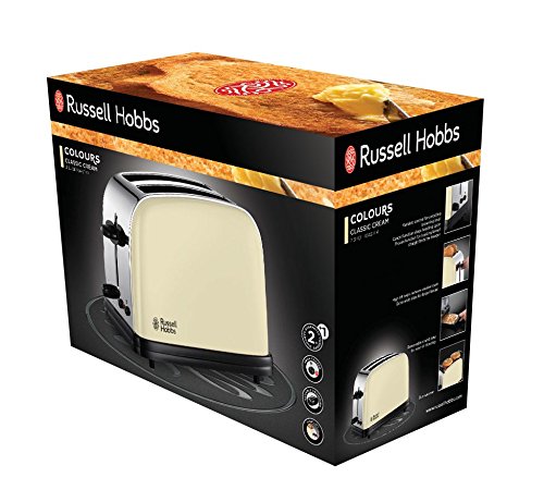 Russell Hobbs 23334-56 Toaster Grille Pain Colours Plus, Cuisson Rapide Uniforme, Contrôle Brunissage, Chauffe Vionnoiserie Inclus -