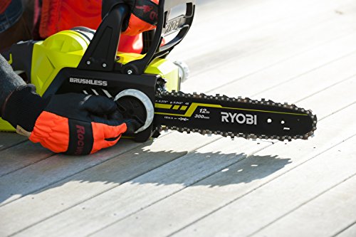 Ryobi Tronconneuse 18v One Brushless Guide 30 Cm 10 Ms Tendeur Sans Outil Vendue Sans Batterie Ni Chargeur Ocs1830