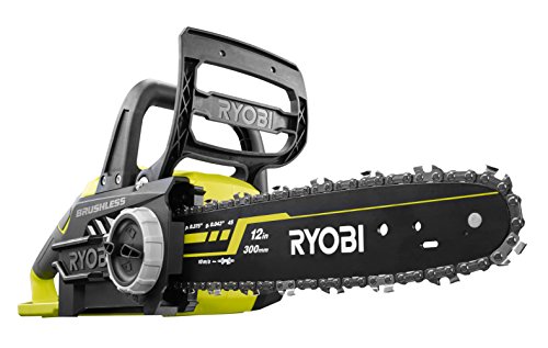 Ryobi Tronconneuse 18v One Brushless Guide 30 Cm 10 Ms Tendeur Sans Outil Vendue Sans Batterie Ni Chargeur Ocs1830