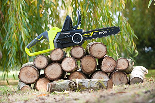 Ryobi Tronconneuse 18v One Brushless Guide 30 Cm 10 Ms Tendeur Sans Outil Vendue Sans Batterie Ni Chargeur Ocs1830