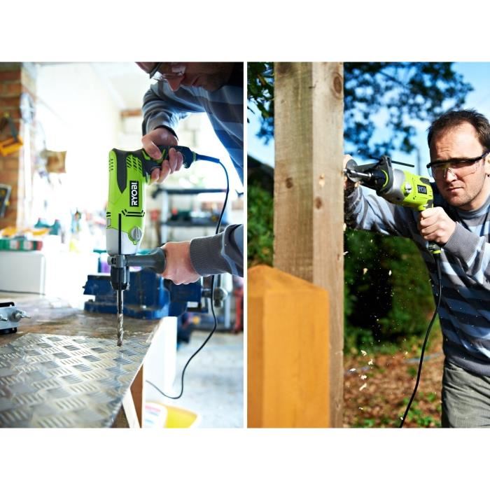 Ryobi - Perceuse a percussion 13 mm 1200 W - RPD1200-K