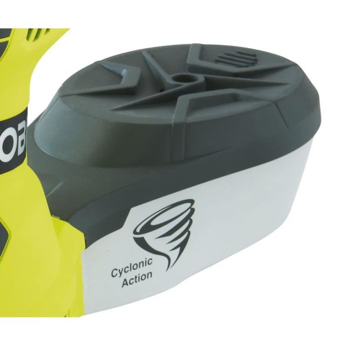 Ryobi Ponceuse Excentrique 300 W 7 000 13 000 Oscmin Diam 125 Mm Variateur De Vitesse Livree Avec 5 Abrasifs Ros300