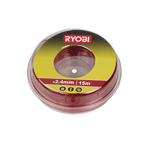 Bobine Fil Rond Ryobi 15m Diametre 2.4mm Rouge Universel Rac104