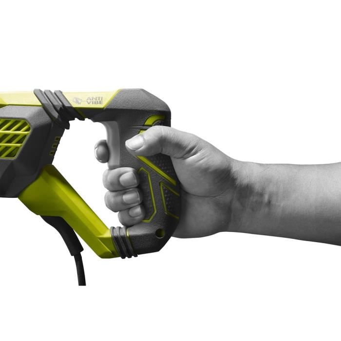 Ryobi Scie Sabre 1 200 W 3 000 Cpmin 200 Mm Bois Poignee Anti Vibration Coffret 3 Lames Cle Hexagonale Rrs1200 K