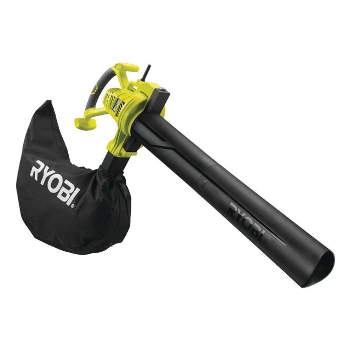 Ryobi Souffleur Aspiro Broyeur 3000 W 2 En 1 2 Vitesses Jusqua 375 Kmh Aspiration 14 M³min Broyage 161 Rbv3000csv