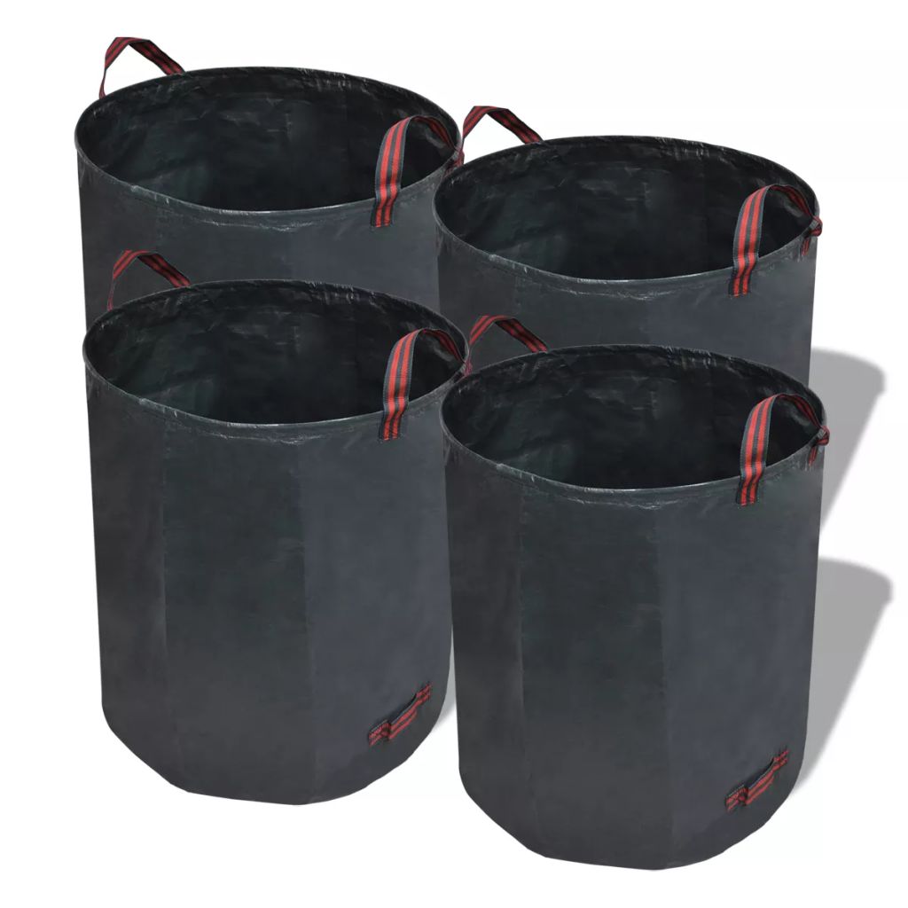 Vidaxl Sac Poubelle De Jardin Vert Fonce 4 Pcs 272 L 150 Gm²