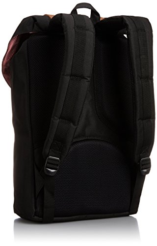 Sac a dos Herschel Little America 25 L noir a sangles marron